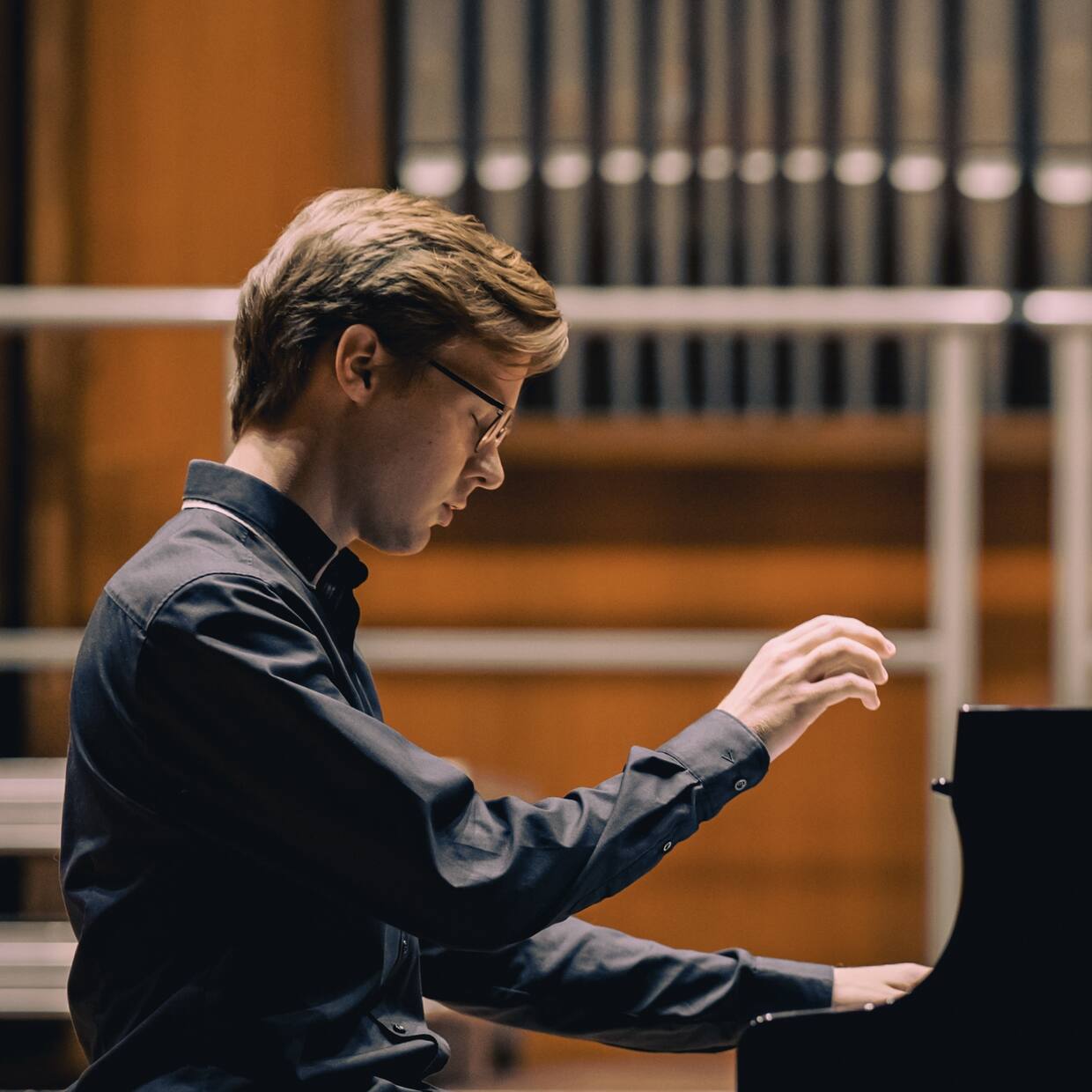 Martin Kaptein Pianist Picture from a Piano Recital Concert in Bolzano